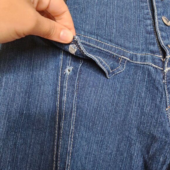 Y2k vintage indulgence mid rise denim Capri pants size 10 - Picture 6 of 8